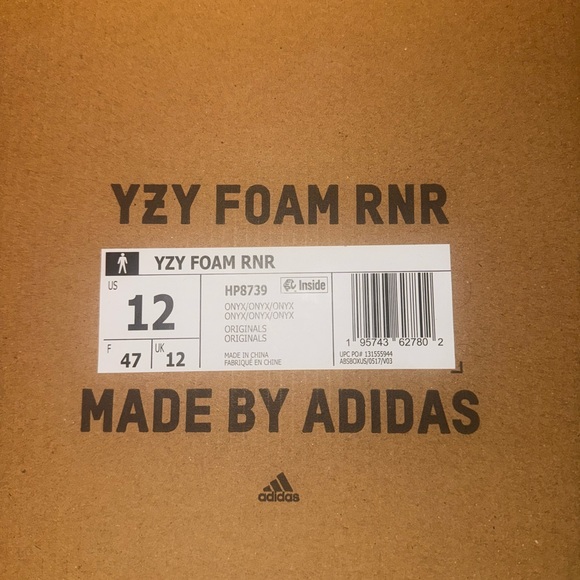 Adidas YZY Foam RNR Onyx